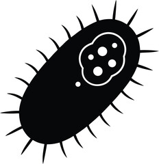 3d rendered illustration of a virus on white