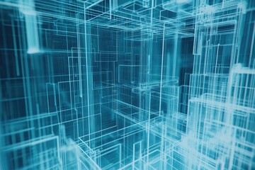 Fototapeta premium Abstract digital network (2)