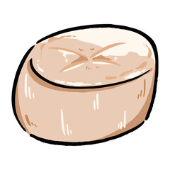 手書き_ホタテ_ベクター素材_01