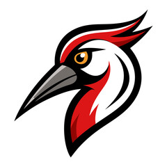 Fototapeta premium Crane head mascot logo design vector