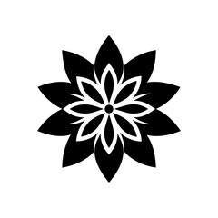 Abstract Hemp Leaf Vector Art