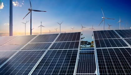 advanced ai monitoring renewable energy grids visualized in a sleek high tech style copy space for text right or left or center choose one position photo shot