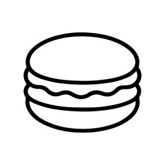 macaroons icon on white background vector
Vector icon french food
