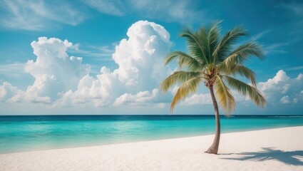 Fototapeta premium Palm resting on the sand