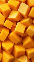 Cubed Cheddar Cheese Blocks