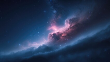 Fototapeta premium Clouds nebula in the evening sky