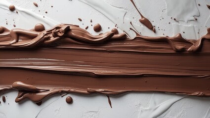 Texture of chocolate brown brushstrokes on the background