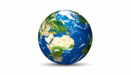 Fototapeta premium globe on white background