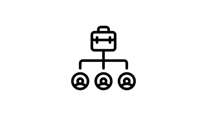 work breakdown animated icon