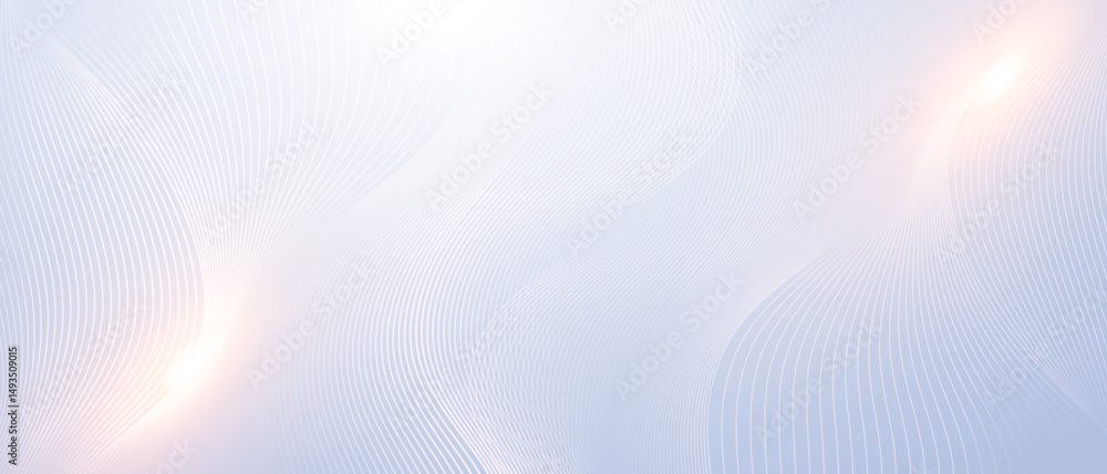 Poster Minimal abstract background with smooth flowing lines