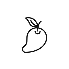 mango icon. mango Symbol sign for mobile concept and web design. Vector icon, Logo illustration, Vector graphics