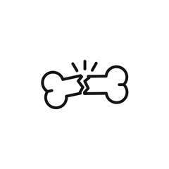 bone icon. bone Symbol sign for mobile concept and web design. Vector icon, Logo illustration, Vector graphics