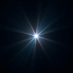 Dramatic Lens Flare Radiating from a Central Point