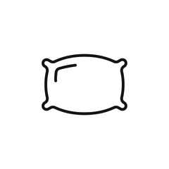 pillow icon. pillow Symbol sign for mobile concept and web design. Vector icon, Logo illustration, Vector graphics