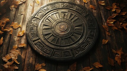 Obraz premium ancient mayan calendar