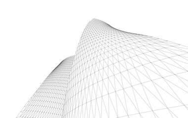 Plakat architecture building abstract vector illustration