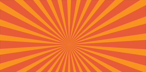 Obraz premium Rays background in retro style. Minimal sunrise radiate striped wave geometric circus light Colorful sun rays sunburst pattern background.