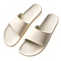 Minimalist Slip On Sandals with a Clean Modern Desi Isolated on Transparent Background