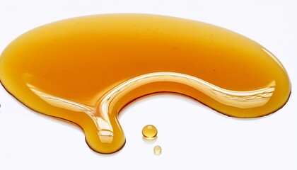 dripping liquid honey isolated on white background