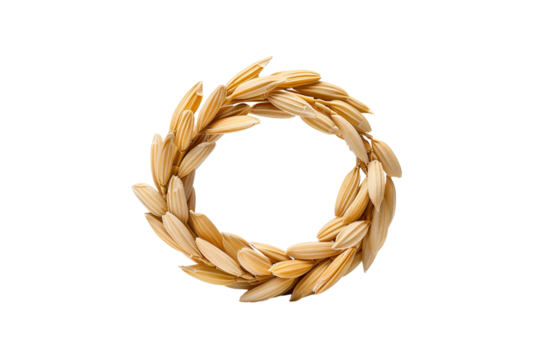 wheat ears isolated on white