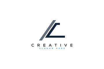 minimal c logo vector template