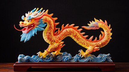 Fototapeta premium chinese dragon statue