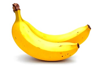 Ripe Yellow Bananas A Pair of Perfect Fruits
