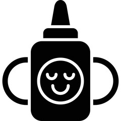Obraz premium Baby Mug Icon Vector Element