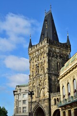 Prager Pulverturm, vertikal