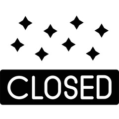 Closed Icon Vector Element