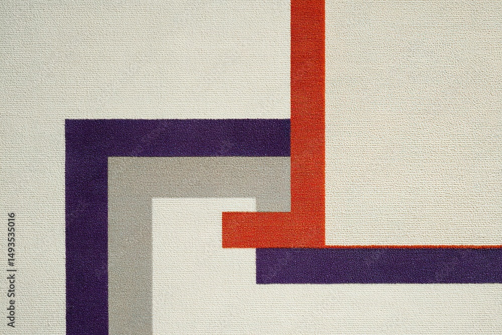 Aufkleber artistic geometric pattern featuring bold colors in a dynamic arrangement on a textured surface