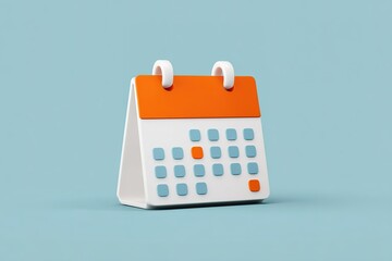 Modern desk calendar in vibrant colors displaying a clear layout for organizing schedules and events