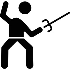 Fencing Icon Vector Element
