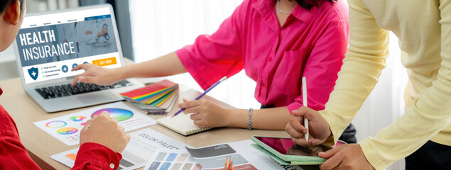 Health insurance web site brisk registration system for easy form filling