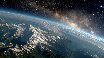 Fototapeta premium High-Resolution 8K Extraterrestrial Landscape – Futuristic Alien World with Surreal Terrain and Sci-Fi Atmosphere