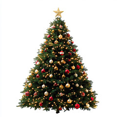 Christmas Tree With Golden Decorations