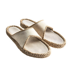 Fashion Forward Espadrille Style Sandals with Soft Isolated on Transparent Background