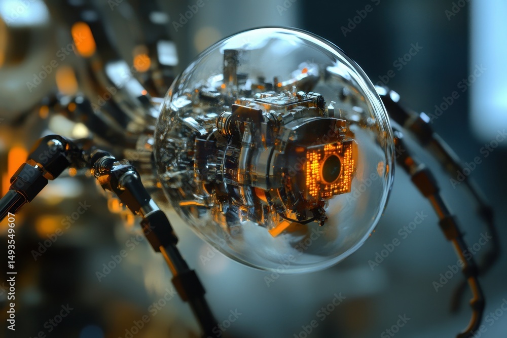 Poster a world where nanobots are used to download skills directly into the brain--but they come with unint