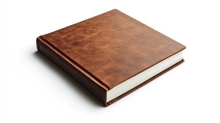 Obraz premium Elegant brown leather photo album, perfect for couples