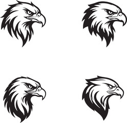 Striking Eagle Head Logo Collection.