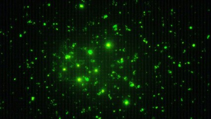 Green dot matrix pattern image