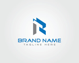 Abstract letter RT or TR logo design vector template modern corporate identity brand emblem business symbol minimalist style professional graphics
