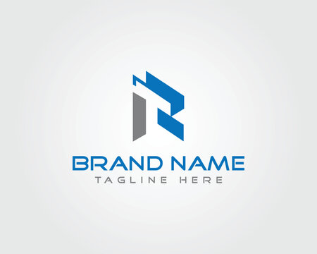 Abstract letter RT or TR logo design vector template modern corporate identity brand emblem business symbol minimalist style professional graphics