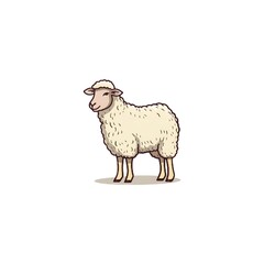 vector illustration of a sheep