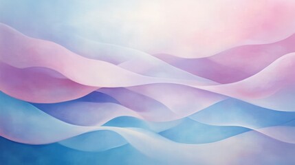 Obraz premium Abstract pastel waves background in pink, purple and blue colors