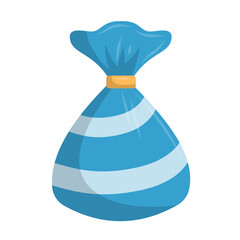 Striped Candy Bag Illustration