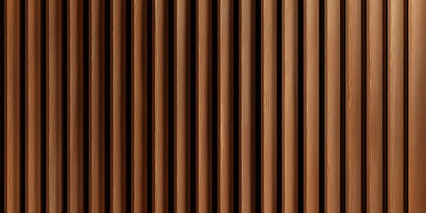 Vertical fluted walnut wood panel texture with matte finish and clean lines.
