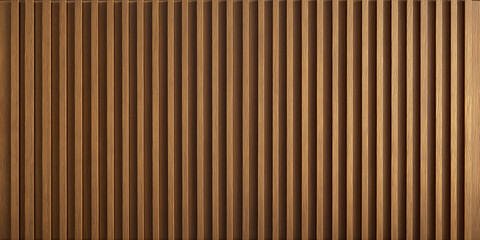 Vertical fluted walnut wood panel texture with matte finish and clean lines. 
