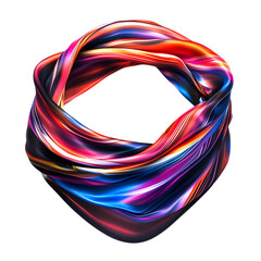 Sporty Cooling Bandana with High Performance Moistu Isolated on Transparent Background