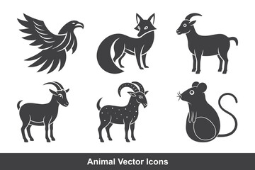 Set Animals icon vector file 